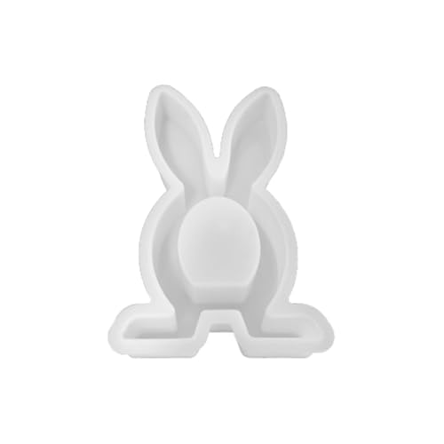 Ostern Kaninchen Silikonformen Gießformen,3D Kaninchen Gießform Ostern,DIY Osterhase Silikonform for Gips Sojawachs Kerzen Handwerk,Ostergeschenke (G) von Generisch