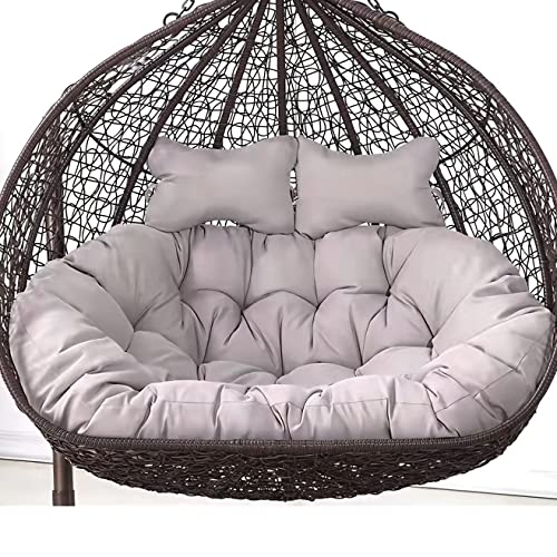 Outdoor Swing Chair Cushion Replacement Waterproof Thicken Hanging Basket Seat Cushion Washable Hanging Egg Chair Cushions Hanging Hammock Chair Cushion Double Swing Chair Cushion 2 Seater C von Generisch