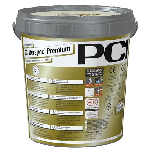 PCI Durapox Premium 5 kg Nr. 22 Sandgrau 2K-Epoxidharz-Fugenmörtel Verfugen Verlegen Fliesen Sika von Generisch