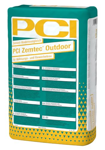 PCI Zemtec Outdoor 20 kg Bodenbeschichtung Nivelliermasse Innen Außen Garage Fließspachtel Spachtelmasse Sika von Generisch