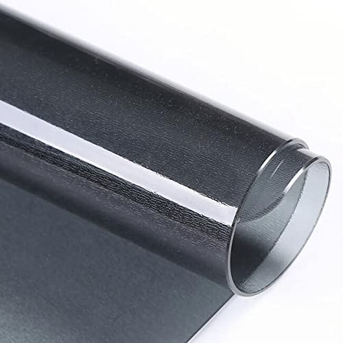 PVC-Tischschutz, 1,6 mm dick, transparent, wasserdicht, PVC-Tischdecke, Schutz, Kunststoff-Tischdecke für Esszimmertisch, Premium-Esstisch, 150 x 320 cm, Schwarz von Generisch