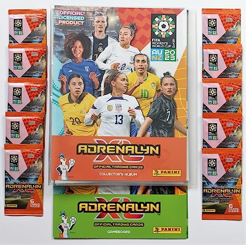 Panini Adrenalyn XL FIFA Frauen WM 2023 Sammelmappe + 10 Booster Trading Cards World Cup Women von Generisch