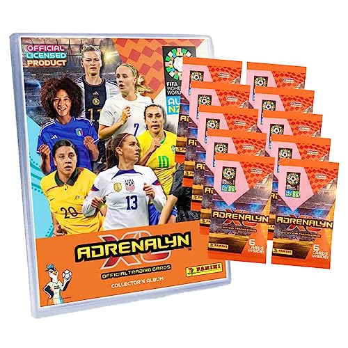 Panini FIFA Frauen Fußball WM Karten 2023 - Trading Cards - Sammelkarten - Auswahl (1 Mappe + 10 Booster) von Generisch