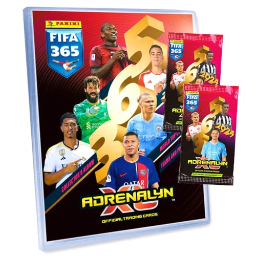 Panini Fifa 365 Karten 2024 - Trading Cards - 1 Mappe + 2 Booster Sammelkarten von Generisch