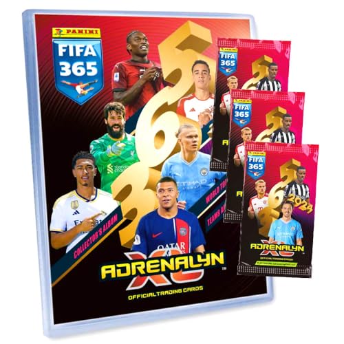 Panini Fifa 365 Karten 2024 - Trading Cards - 1 Mappe + 3 Booster Sammelkarten von Generisch