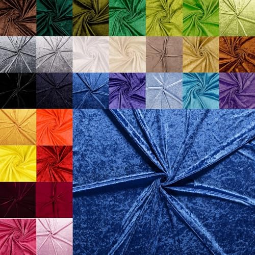 Pannesamt Meterware - Panné Samt Stoff - Dekostoff, Knit Velour Polyester - Samtstoff glänzend - Velour glänzend *Ab 50cm x 147cm, Farbe: 060 kornblau Pannesamt Meterware - Panné Samt Stoff - Dekostoff, Knit Velour Polyester - Samtstoff glänzend - Velour glänzend *Ab 50cm x 147cm, Farbe: 060 kornblau von Generisch