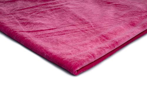 Pannesamt Stoff Samt 50 x 150 cm (Fuchsie) von Generisch