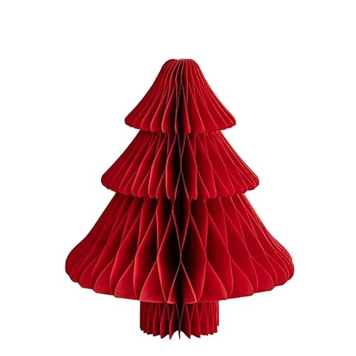 Papierfaltbarer Weihnachtsbaum DIY Handwerk Ornament kreative Herstellung Schürze für Kinder Kunst und Handwerk (A, A) von Generisch