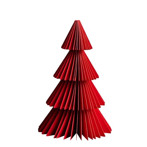 Papierfaltbarer Weihnachtsbaum DIY Handwerk Ornament kreative Herstellung Schürze für Kinder Kunst und Handwerk (J, A) von Generisch