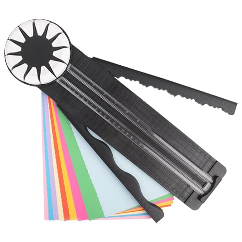 Papierschneidemaschine - Dekorative Papierschneider, Kartenherstellung und Scrapbooking -Werkzeug | Guillotine und Rotary Paper Trimmer mit Lagerung, genau für dekorative Papierdesigns und Schulprojek von Generisch