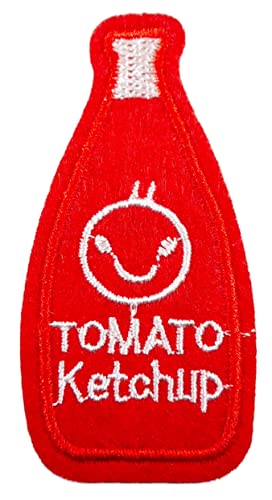 Patch Ketchup Flasche 7 x 3,5 cm Aufbügler Aufnäher Lifestyle Deko GST 127 von Generisch