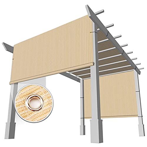 Pergola-Netz für den Außenbereich, 90 % Sonnenschutz, Pavillon, Netzstoff, Sonnenschutz, Beige, 3 m x 4 m von Generisch