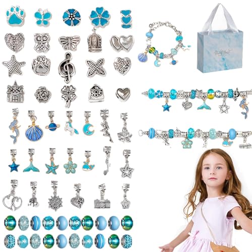 Perlen-Armband-Herstellungsset, Armband-Herstellungsset | Buntes Schmuckherstellungsset für Kinder. Perlenherstellungsset,Modisches Perlen-Bastelset für Kinder, Schmuck-Perlenset für Mädchen und Fraue von Generisch