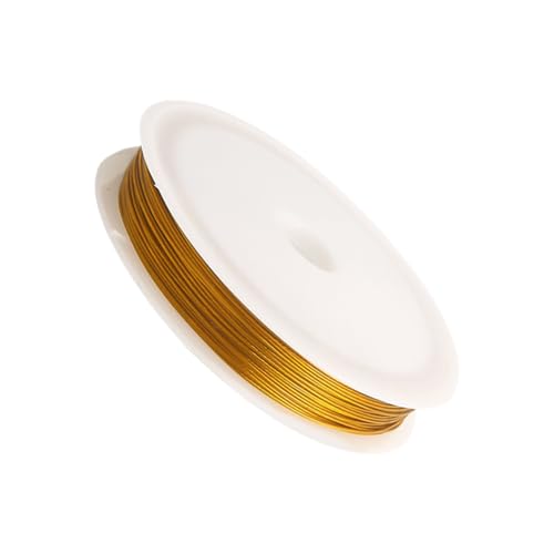Perlendraht Zum Auffädeln,Metallperlendraht für die Herstellung von Schmuck | Perlen Draht Bastelbedarf Dünne Schnur Für Frauen Männer Anfänger Projekte Armband Florale Deko Perlendraht Zum Auffädeln,Metallperlendraht für die Herstellung von Schmuck | Perlen Draht Bastelbedarf Dünne Schnur Für Frauen Männer Anfänger Projekte Armband Florale Deko von Generisch