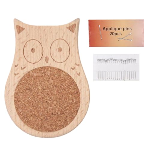 Pin -Kissen, Nadelkissen zum Nähen - Niedliche tierische Holznadelkissen mit 20 Pin,Tragbare Stricknadeln für Stickstickkleidungskleidung herstellen Pin -Kissen, Nadelkissen zum Nähen - Niedliche tierische Holznadelkissen mit 20 Pin,Tragbare Stricknadeln für Stickstickkleidungskleidung herstellen von Generisch