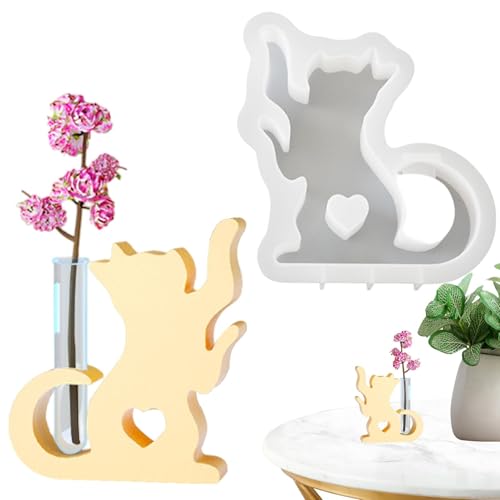 Plant Propagation Station Mold | Silicone Mold Vase Molds | Cute Cat Vase Mold | Kitten Resin Molds | Creative Plant Propagation Mold | Versatile Plant Propagation Mold For Hydroponic Flower Holder von Generisch