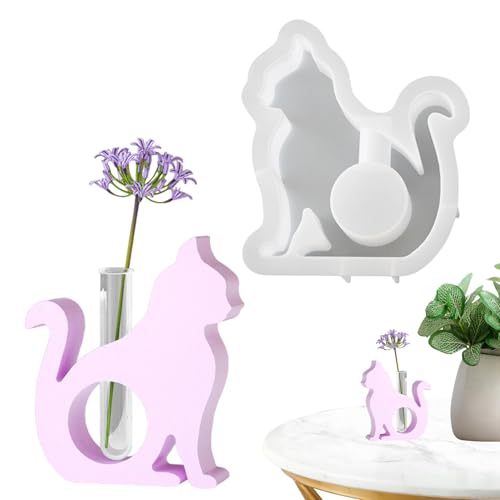 Plant Propagation Station Mold | Silicone Mold Vase Molds | Cute Cat Vase Mold | Kitten Resin Molds | Creative Plant Propagation Mold | Versatile Plant Propagation Mold For Hydroponic Flower Holder von Generisch