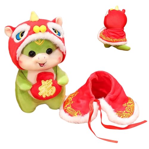 Plüsch-Schlangentier, Schlangen-Plüschpuppe - Niedliche chinesische Maskottchen-Plüschpuppe mit Schlangenfüllung,Chinesisches Neujahrs-Plüschtier, weiches Haushaltskissen für Kinderzimmer, Schlafsaal von Generisch