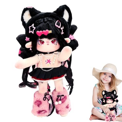 Plüschkleid Puppe | Skelett ausgestopfte Anime-Puppe Plüsch mit Kleidung-Sammlerstück Anime Girl, 30 cm, verbessert die Hand-Auge-Koordination und Feinmotorik der Kinder, feine Handwerkskunst Verbesse von Generisch