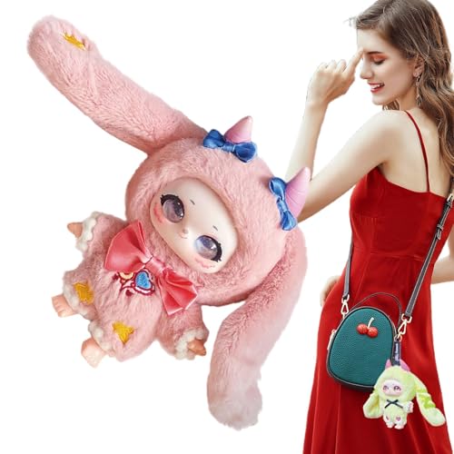 Plüschpuppen-Anhänger, Anime-Plüschspielzeug,Cartoon Kinder Plüschtier | Anhänger für Rucksack, niedliche Anhänger für Schlüsselbund, Schlüsselanhänger, Spielzeug, Modellpuppen für Familie, Kollegen von Generisch