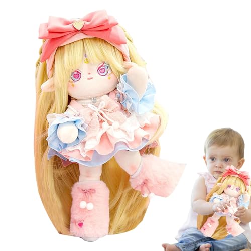 Poable Plüschpuppe | Skelett ausgestopfte Anime -Puppe Plüsch mit Kleidung | Sammlerstücksanime Girl, 30 cm, verbessert die Hand-Auge-Koordination und die feinmotorischen Fähigkeiten der Kinder revolu von Generisch