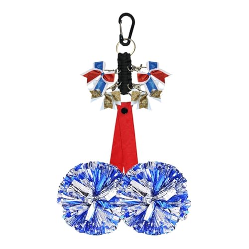 Pom Poms Halter für Cheerleader, Cheer Pin Strap - Verstellbarer Schlüsselanhänger, verschleißfester Pom-Poms-Halter - Cheerleading-Schlüsselanhänger, Rucksackgurte für Cheerleader-Bälle, Haarbänder, von Generisch