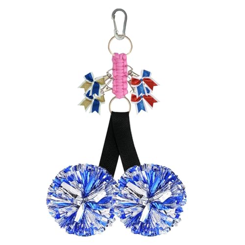 Pompon-Halter für Cheerleader, verstellbarer Pompon-Halter, tragbarer Rucksackgurt, Cheerleading-Schlüsselanhänger für Mütter, Freundinnen, Schwestern, Freunde von Generisch