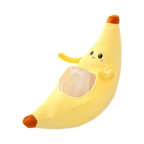 Präsentiert aus Plüsch - Halloween Fruchtschatz | Banane Hat Photo Props | Bananen-Themen-Partyhut | Gelb Obsthut | Bananen-Kostümhut Für Erwachsene Dress Up Und Dogh von Generisch