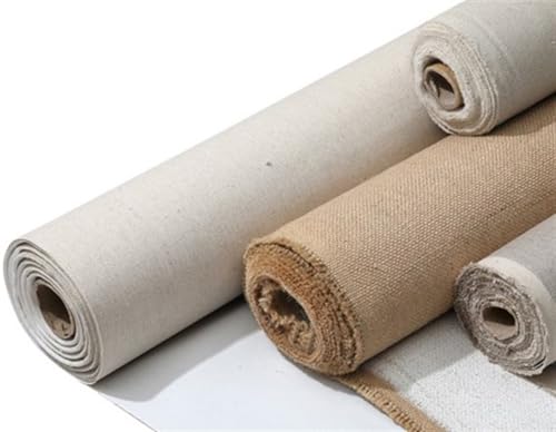 Premium grundierte Leinwandrolle, 5 m, für Öl- und Acrylmalerei, 48 cm breit, Leinenmischung, blanko, ideal für Künstler und Kunstprojekte Premium grundierte Leinwandrolle, 5 m, für Öl- und Acrylmalerei, 48 cm breit, Leinenmischung, blanko, ideal für Künstler und Kunstprojekte von Generisch