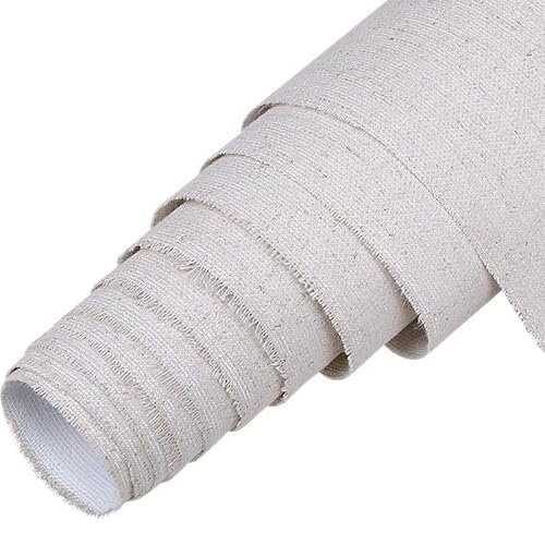 Professionelle, 3 m lange, grundierte Leinenmischung, Leinwandrolle, 48 cm breit, für Acryl- und Ölmalerei, ideales Kunstzubehör für Künstler, perfekt für Schichttechniken Professionelle, 3 m lange, grundierte Leinenmischung, Leinwandrolle, 48 cm breit, für Acryl- und Ölmalerei, ideales Kunstzubehör für Künstler, perfekt für Schichttechniken von Generisch