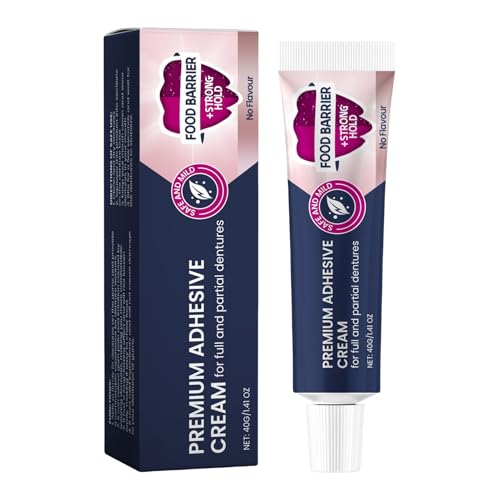 Prothesenklebercreme | Falsche Zähne Und Teilsfixierende | Fixative Cremes | 40g Thermoplastische Haftungscreme Für Tägliche Vorübergehende Fix, Sicheres Halten Für Essen Und (Männer, Frauen Und Prothesenklebercreme | Falsche Zähne Und Teilsfixierende | Fixative Cremes | 40g Thermoplastische Haftungscreme Für Tägliche Vorübergehende Fix, Sicheres Halten Für Essen Und (Männer, Frauen Und von Generisch