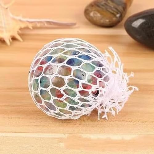 Psychedelischer Regenbogen-Stressabbauball, matschiges Zappelspielzeug, Regenbogen-Stressball, sensorische Quetsch- und Quetschperlen, buntes Ball-Zappelspielzeug(1*PCS) von Generisch