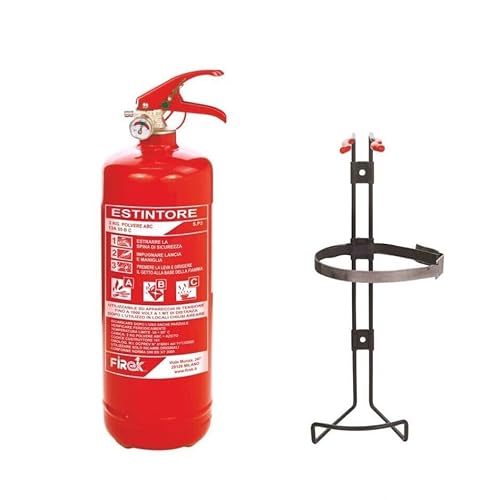 Pulver-Feuerlöscher, 2 kg, für Auto, Boot, Haus, inklusive Halterung von Generisch