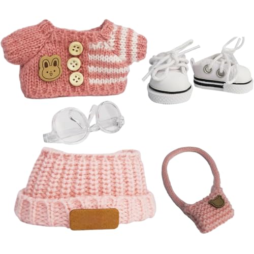 Puppen Accessoires - Liebenswerte Outfits für Babypuppen | Handgefertigtes Outfit Mit Schuhen Brille Kette Für Kleinkinder Mädchen Geburtstag Weihnachten Fest Puppen Accessoires - Liebenswerte Outfits für Babypuppen | Handgefertigtes Outfit Mit Schuhen Brille Kette Für Kleinkinder Mädchen Geburtstag Weihnachten Fest von Generisch