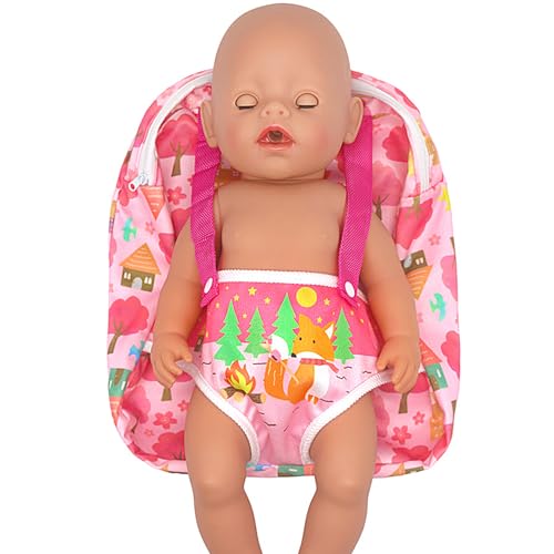 Puppenbetreiber für Puppen - Vorder- und Rücken -Babypuppen -Rucksack | Stellen Sie sich vor, Spielpuppenzubehör mit einstellbaren Gurten zu spielen, passt 12 bis 18 Zoll Puppen, ideal für Kleinkinder Puppenbetreiber für Puppen - Vorder- und Rücken -Babypuppen -Rucksack | Stellen Sie sich vor, Spielpuppenzubehör mit einstellbaren Gurten zu spielen, passt 12 bis 18 Zoll Puppen, ideal für Kleinkinder von Generisch