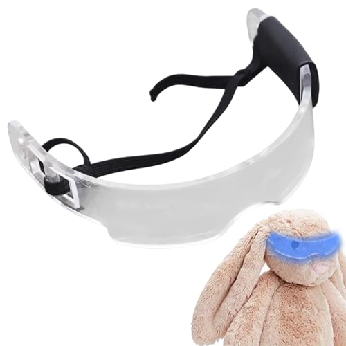 Puppenbrille, Puppenglas,Leuchtende, klare Linse, kleine Brille für Puppe - Cooles Puppenzubehör, Puppenkostümzubehör für 5,9-Zoll-Puppen und andere Puppen von Generisch