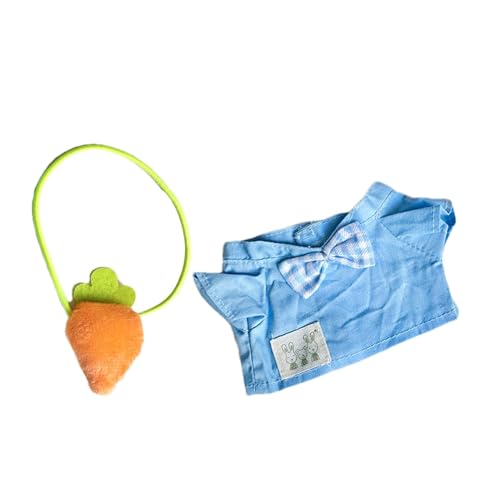 Puppenkleidung, Kleidung für Puppen - Niedliche Stoffpuppenkostüme mit süßer Obsttasche für 7-Zoll-Puppen - Weiche, gefüllte Puppenzubehör-Outfits für kleine Mädchen von Generisch