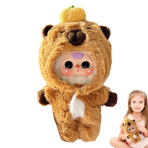 Puppenkleidung, Kleidung für Puppen | Tierischer 1-teiliger Anzug für 7-Zoll-Puppen-Outfits,Anime-Puppe, süße Pullover, Strampler, Puppenkleidung, Pyjamas, Spielzeug, Puppenzubehör von Generisch