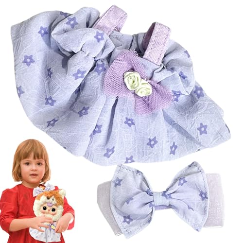 Puppenkleidung | Plüschpuppe Süße Rock Kleider | Puppe Dress Up Set Plüsch Puppe Kleidung Fingerkraut Chiffon Gaze Rock für Mädchen Kinder von Generisch