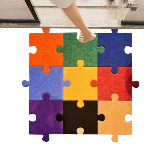 Puzzlematte Bodenmatte - 12-teilige Verbindbare 3D Regenbogenfarben Puzzle Filzmatte - rutschfeste Spieldecke Für Kinder Baby Kleinkinder Wohnzimmer Spielzimmer Kinderzimmer Wanddekoration Puzzlematte Bodenmatte - 12-teilige Verbindbare 3D Regenbogenfarben Puzzle Filzmatte - rutschfeste Spieldecke Für Kinder Baby Kleinkinder Wohnzimmer Spielzimmer Kinderzimmer Wanddekoration von Generisch