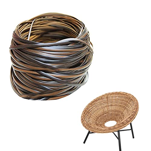 Rattanstuhl-Befestigungsset – Weidengeflechtmaterialien, leichtes PE-Rattan für Heimstuhl-Restauration, Terrassenmöbelreparatur und Bauernhaus-Ersatz-Rattan für beschädigte Möbel, 8 mm von Generisch