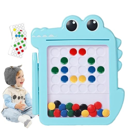 Reisegröße Magnetischer Zeichentisch - Spielzeug für Geschenke für Mädchen im Alter von 2 - 3 Jahren, Niedliche Krokodilförmige Magnetische Schreibtafel | Magnetischer Stift Zeichenpuzzle P von Generisch