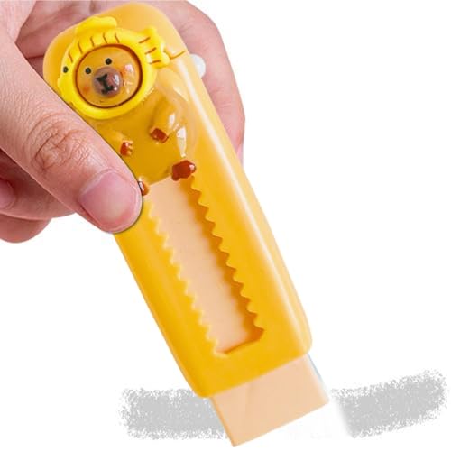 Retractable Eraser - Sliding Eraser | Push Eraser | Cute Capybara Sliding Push Pull Pencil Eraser, Soft Cute Erasers, Art Erasers For Students Kids Drawing Painting, Writing, Pencil Eraser von Generisch