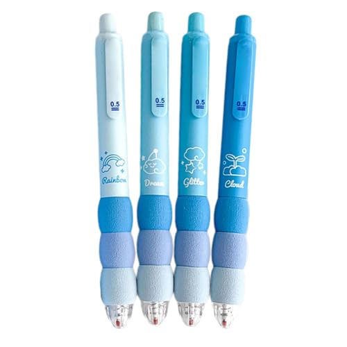 Retractable Gel Pens, Cute Pens 0.5mm Medium Point, Soft Sponge Grip Funny Quick Drying Pens Gel Smooth Writing Pens For Students, Home Notes, Adults von Generisch