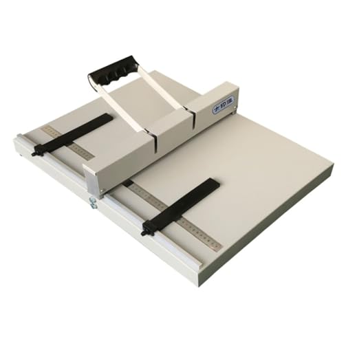 Rillmaschine für A3/A4-Papier mit 2 verstellbaren Blöcken, robuste manuelle Mappe und Punktezähler für Buchumschläge, Karten und mehr von Generisch