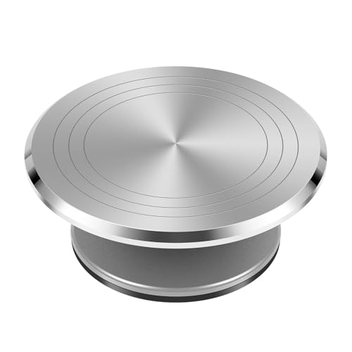 Robuster 25,4 cm großer Töpferscheiben-Drehteller – Metallguss-Modellierrad mit Kugellagern, rutschfestes Design für Künstler und Töpferbegeisterte Robuster 25,4 cm großer Töpferscheiben-Drehteller – Metallguss-Modellierrad mit Kugellagern, rutschfestes Design für Künstler und Töpferbegeisterte von Generisch