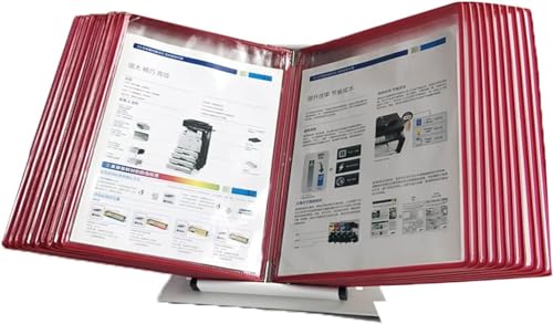 Robuster A4-Aktenordner zur Wandmontage, mit 20 Fächern, Metall- und PVC-Konstruktion von Generisch