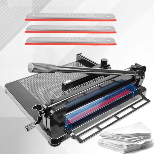 Robuster Papierschneider mit Ersatzklingen, industrieller Schneidemaschine für Leder und Karten, hochpräzises Schneidewerkzeug Robuster Papierschneider mit Ersatzklingen, industrieller Schneidemaschine für Leder und Karten, hochpräzises Schneidewerkzeug von Generisch