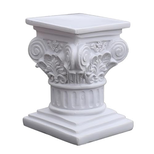 Römische Säule Deko Römische Säule Deko Griechische Säule Deko Weiße Römische Säulen-Tischdekoration Harzfigur Für Hochzeit, Für Kirche Hochzeit Villenmodell Hotelclubs Hochzeiten Schaufenster von Generisch