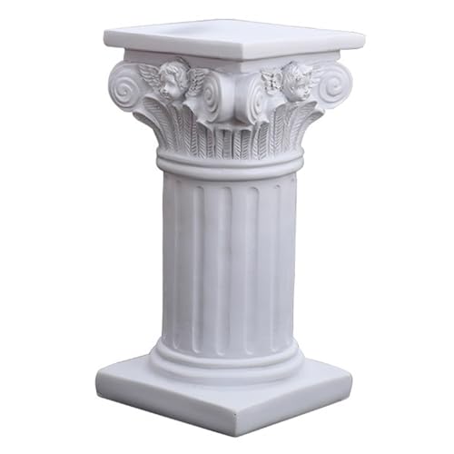 Römische Säule Deko Römische Säule Deko Griechische Säule Deko Weiße Römische Säulen-Tischdekoration Harzfigur Für Hochzeit, Für Kirche Hochzeit Villenmodell Hotelclubs Hochzeiten Schaufenster von Generisch